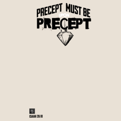 Line Upon Line - Super Heavyweight Tee Design