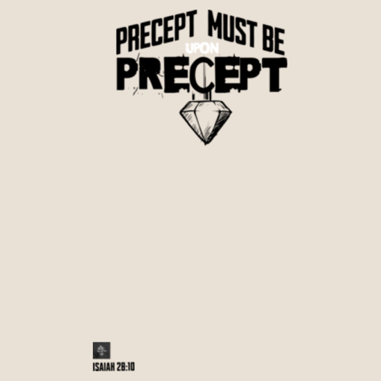 Line Upon Line - Super Heavyweight Tee Design